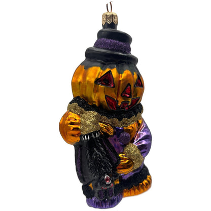 Slavic Treasures Jack's Bat Pumpkin Jack-o-Lantern Halloween Ornament 00-270-A
