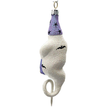 Patricia Breen Halloween Trickster Black Cat Lavender Ghost Christmas Ornament