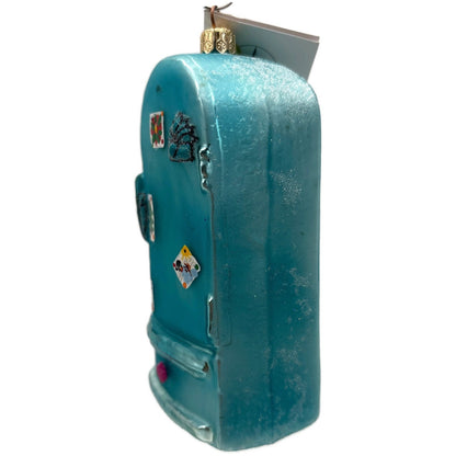 Christopher Radko The Fridge Collection Blue Christmas Tree Ornament 00-128-0