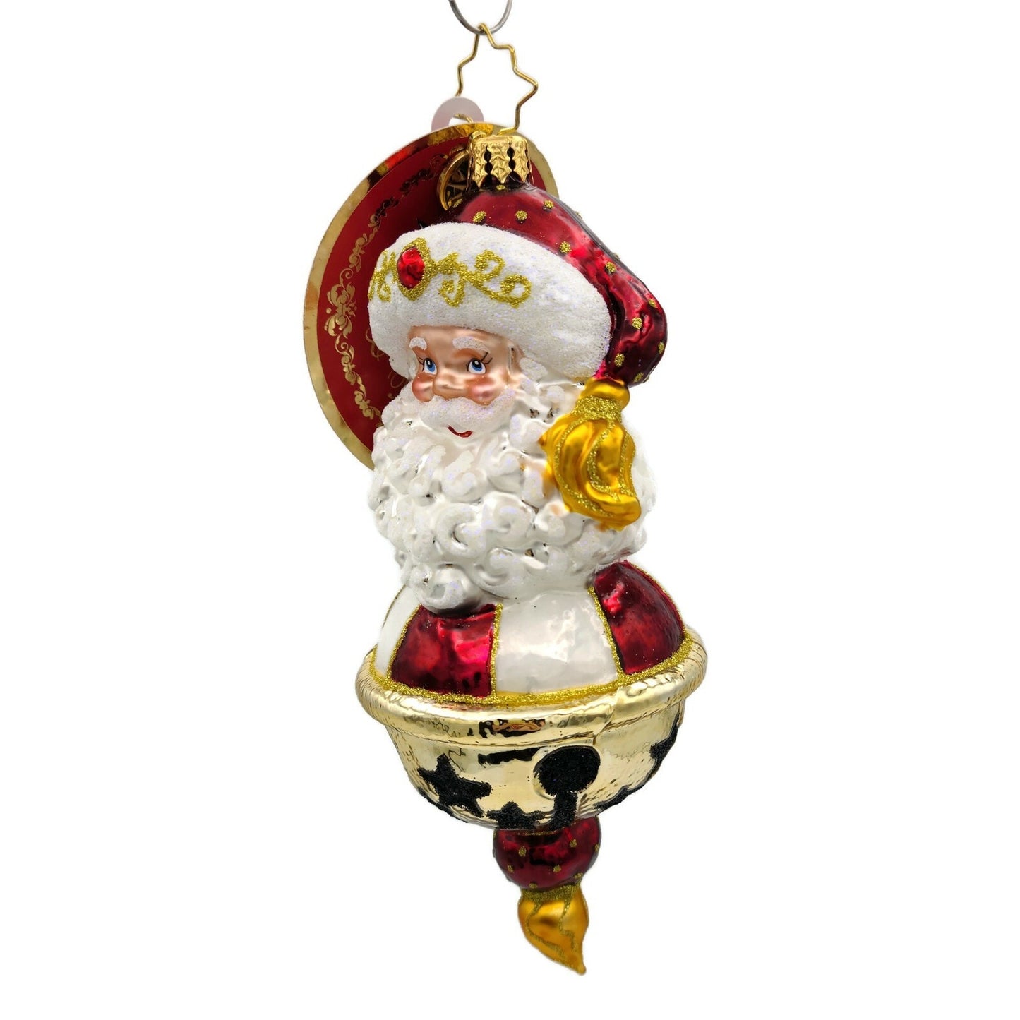 Christopher Radko Jingle All the Way Santa Claus Star Christmas Ornament 1021004