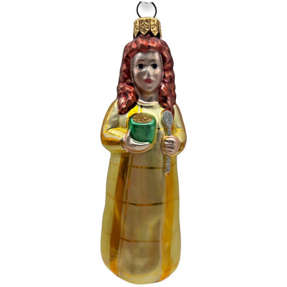 Patricia Breen Goldilocks Plaid Gold Fairytale Christmas Tree Ornament