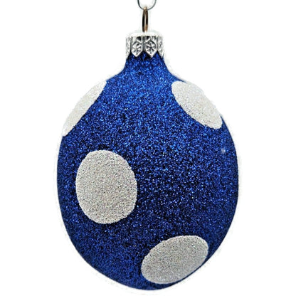 Patricia Breen Eggs Blue Polka Dot White Easter Christmas Spring Tree Ornament