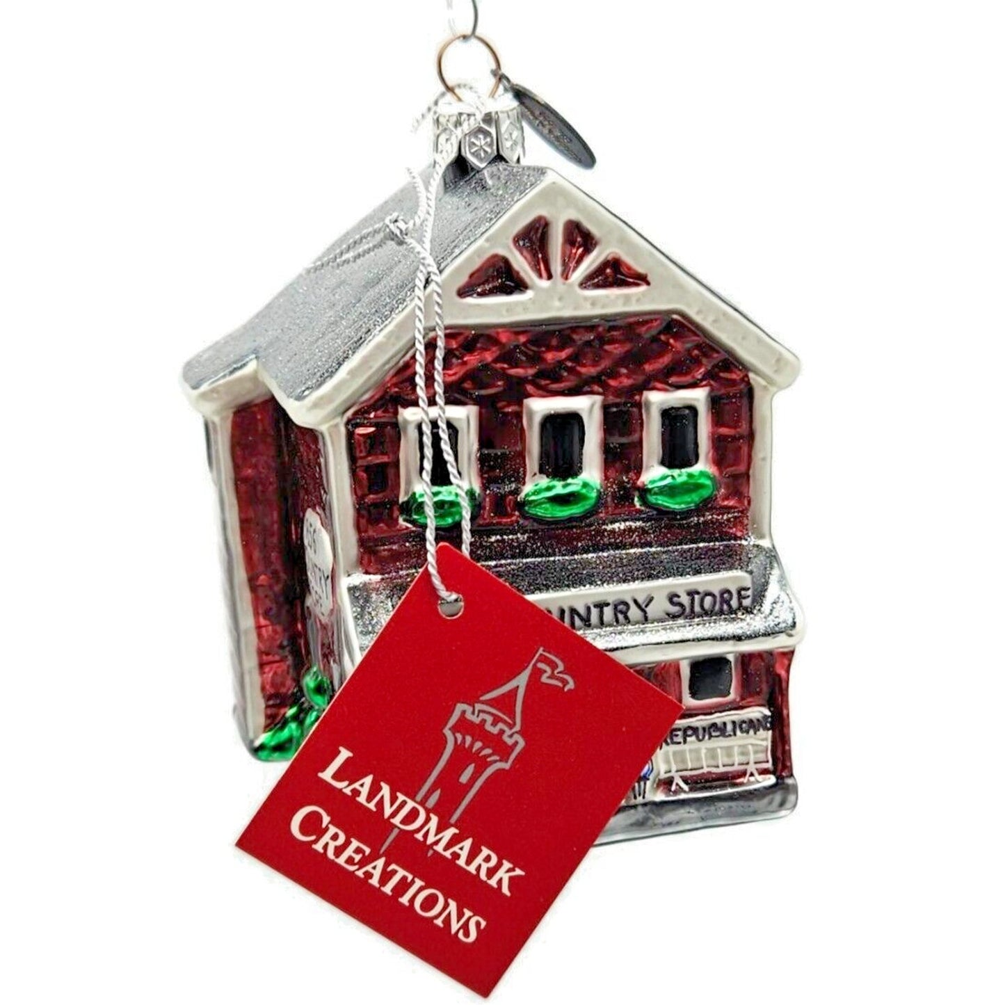 Landmark Creations The 1856 Country Store Hand Painted European Glass Ornament