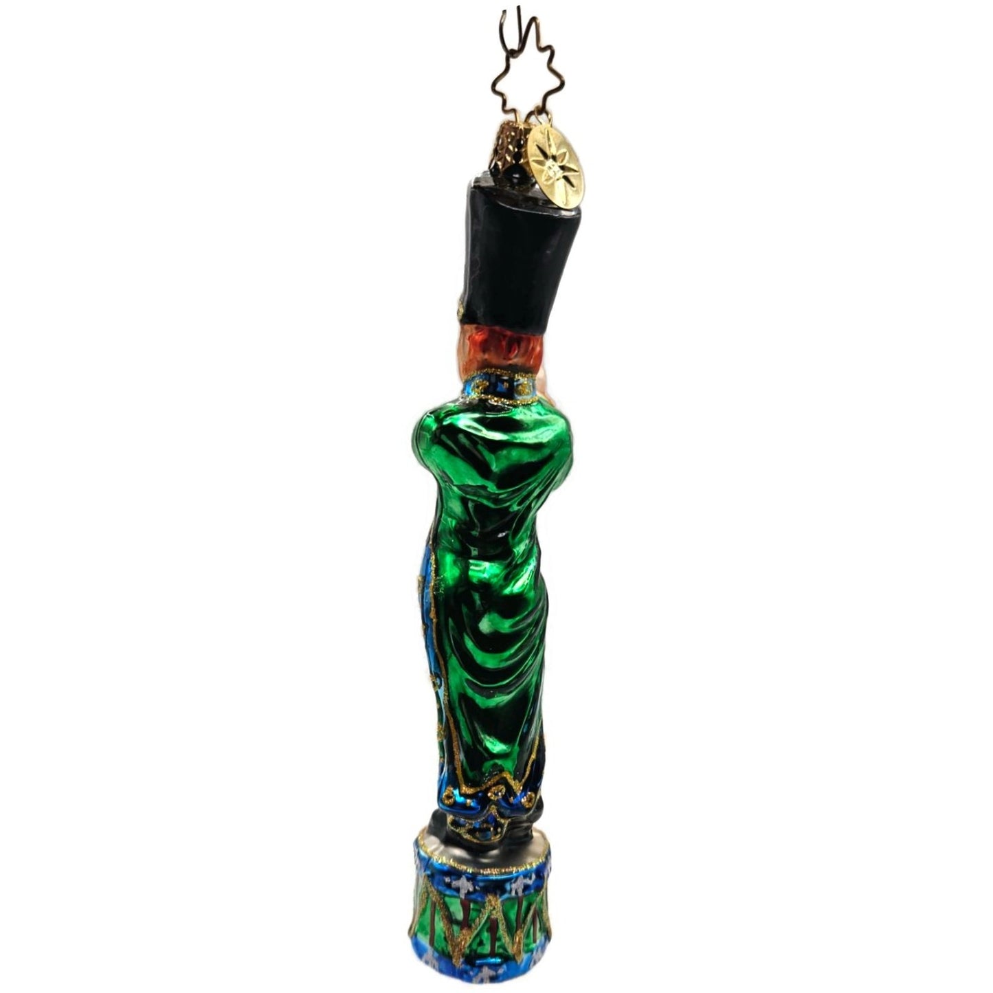 Christopher Radko Nutcracker Soldier Playing A Flute Christmas Tree Ornament