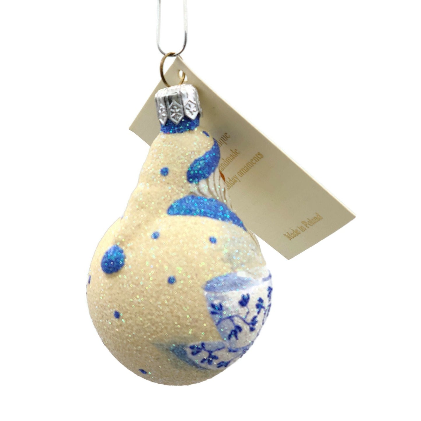 Patricia Breen Miniature Santa du Monde Tea Party Christmas Tree Ornament Boston