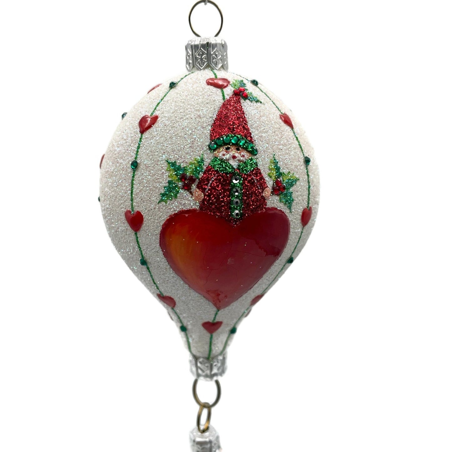 Patricia Breen Miniature Balloon Boy Hearts Valentines Christmas Tree Ornament