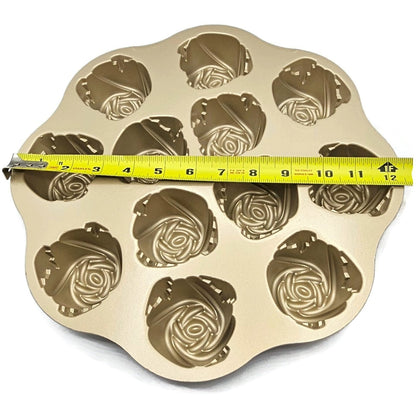 Sweetheart Rose Pan Mini Bundt Cakelet Non Stick Williams Sonoma Nordic Ware