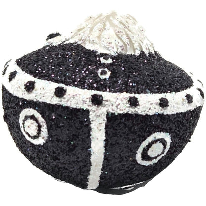 Patricia Breen Ladybug Noel Black Glittered Polka Dots Spring Christmas Ornament