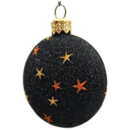 Patricia Breen Halloween Ghostly Medallion Pumpkin StarsBlack Christmas Ornament