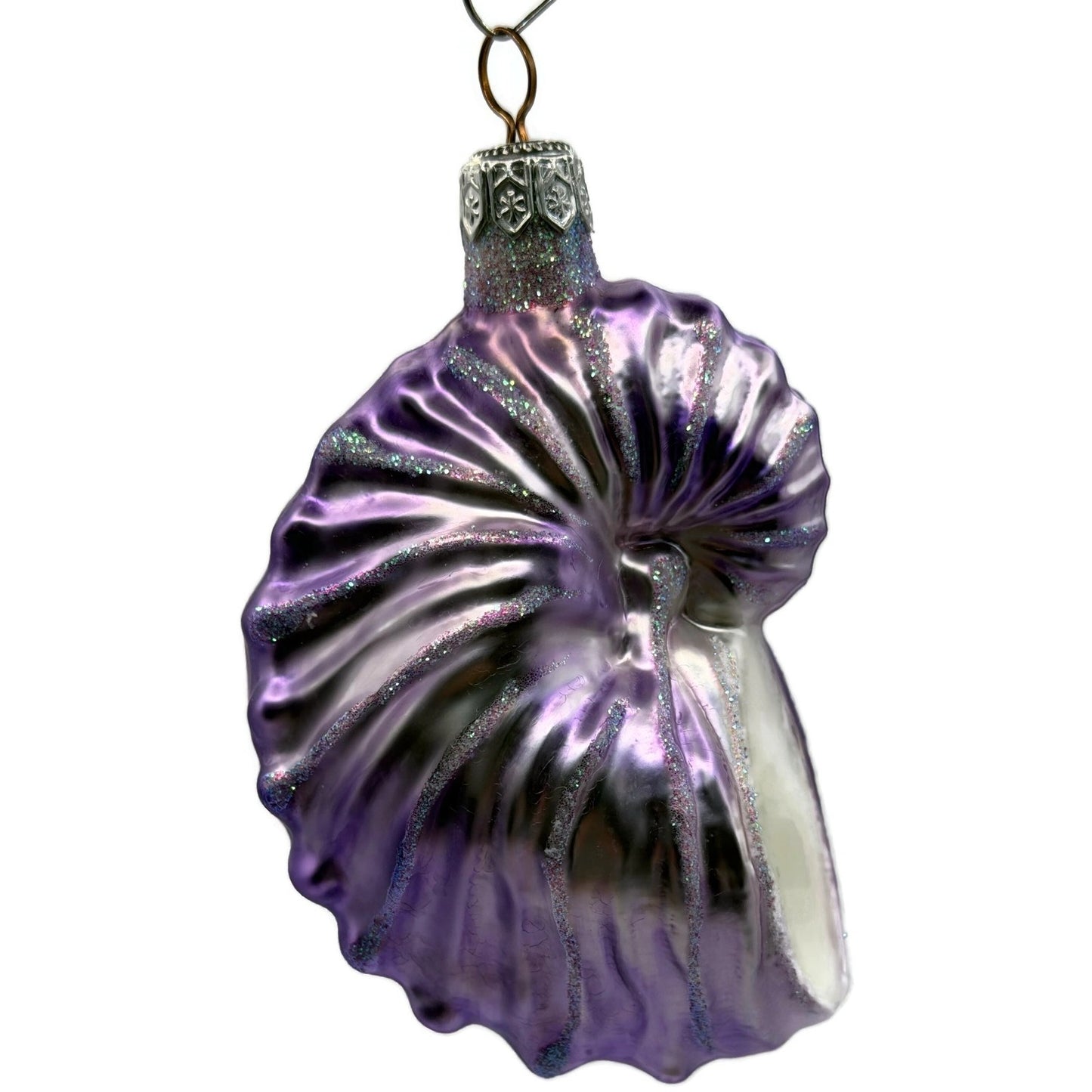 Patricia Breen A Walk on the Beach Lavender Shell Summer Nautical Ornament 9750