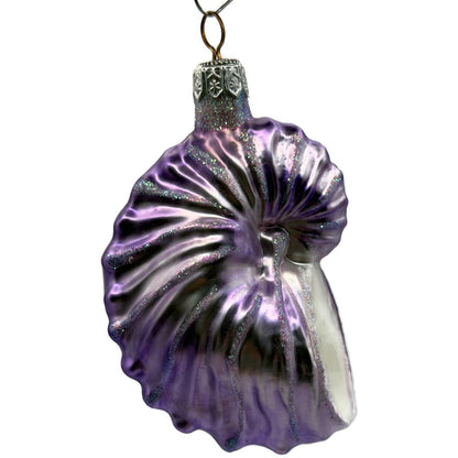 Patricia Breen A Walk on the Beach Lavender Shell Summer Nautical Ornament 9750