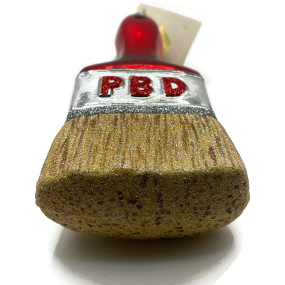 Patricia Breen Ornament PB Paint Brush Holly Art Red Christmas Holiday Tree Deco