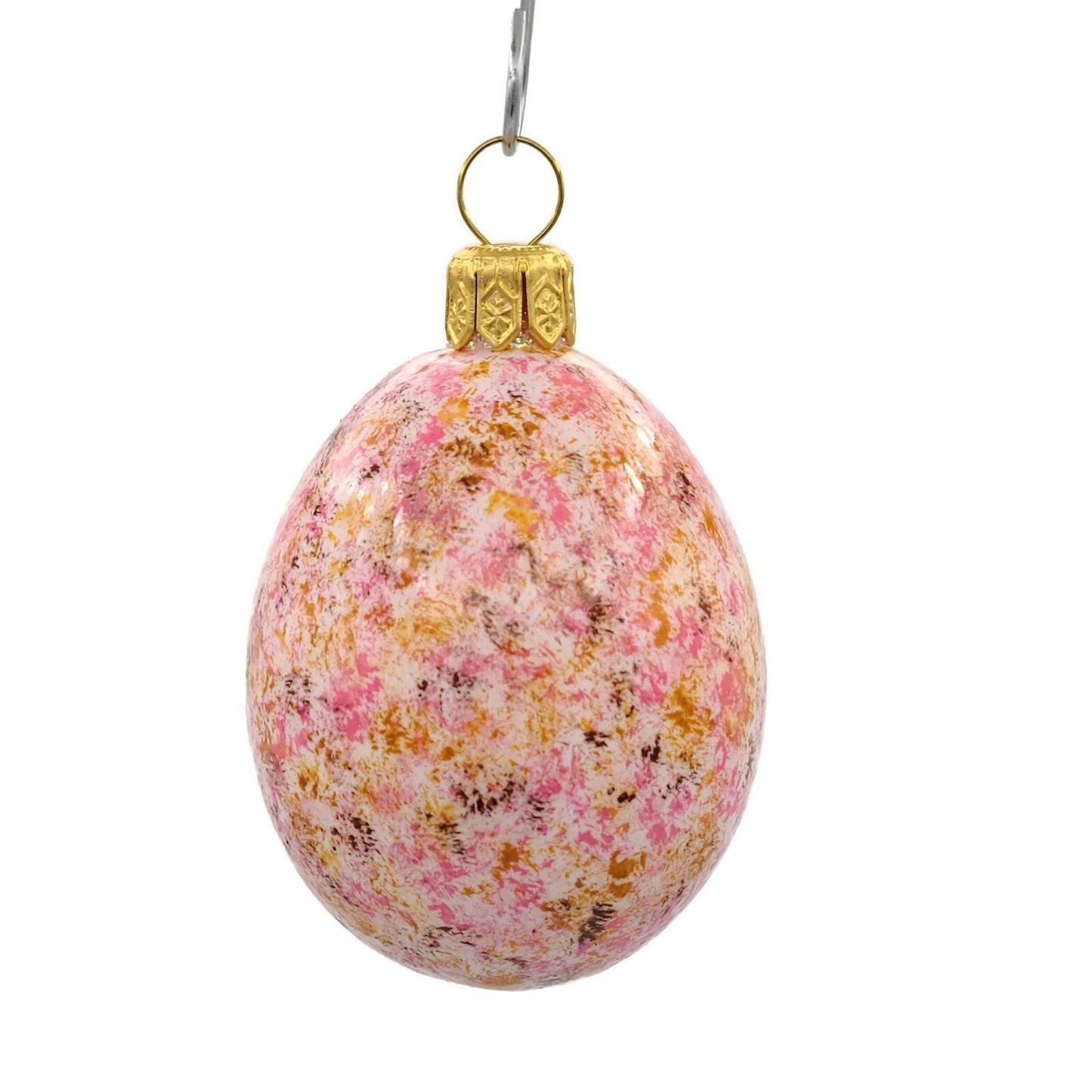 Patricia Breen Medium Egg Trio Nuthatch Pink Spring Easter Holiday Ornament Lot