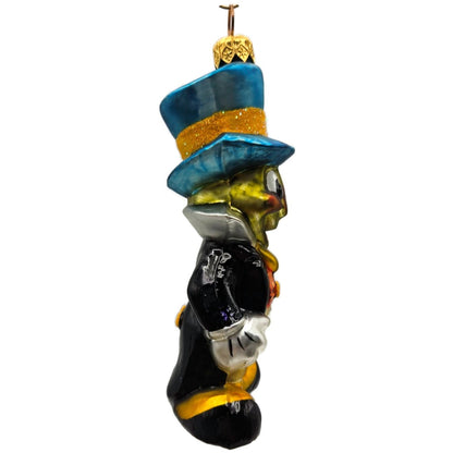 Christopher Radko By Jiminy Cricket Disney Limited Edition Christmas Ornament