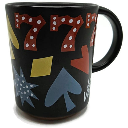 Starbucks Las Vegas Lucky 777 Casino Cards Black Coffee Cup Mug 12 fl oz