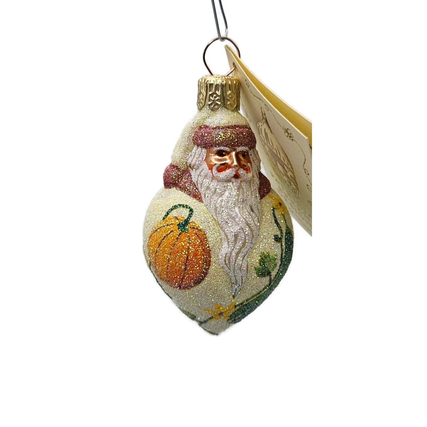Patricia Breen Miniature Santa Poeticus Gourds Fall Christmas Tree Ornament