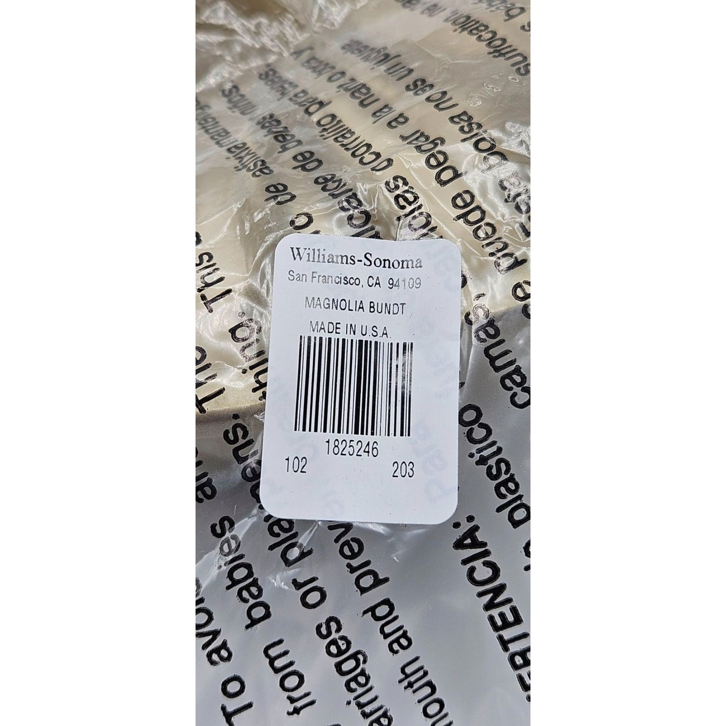 Magnolia Bundt Cake Pan Flower Non Stick 10 Cup Williams Sonoma Nordic Ware