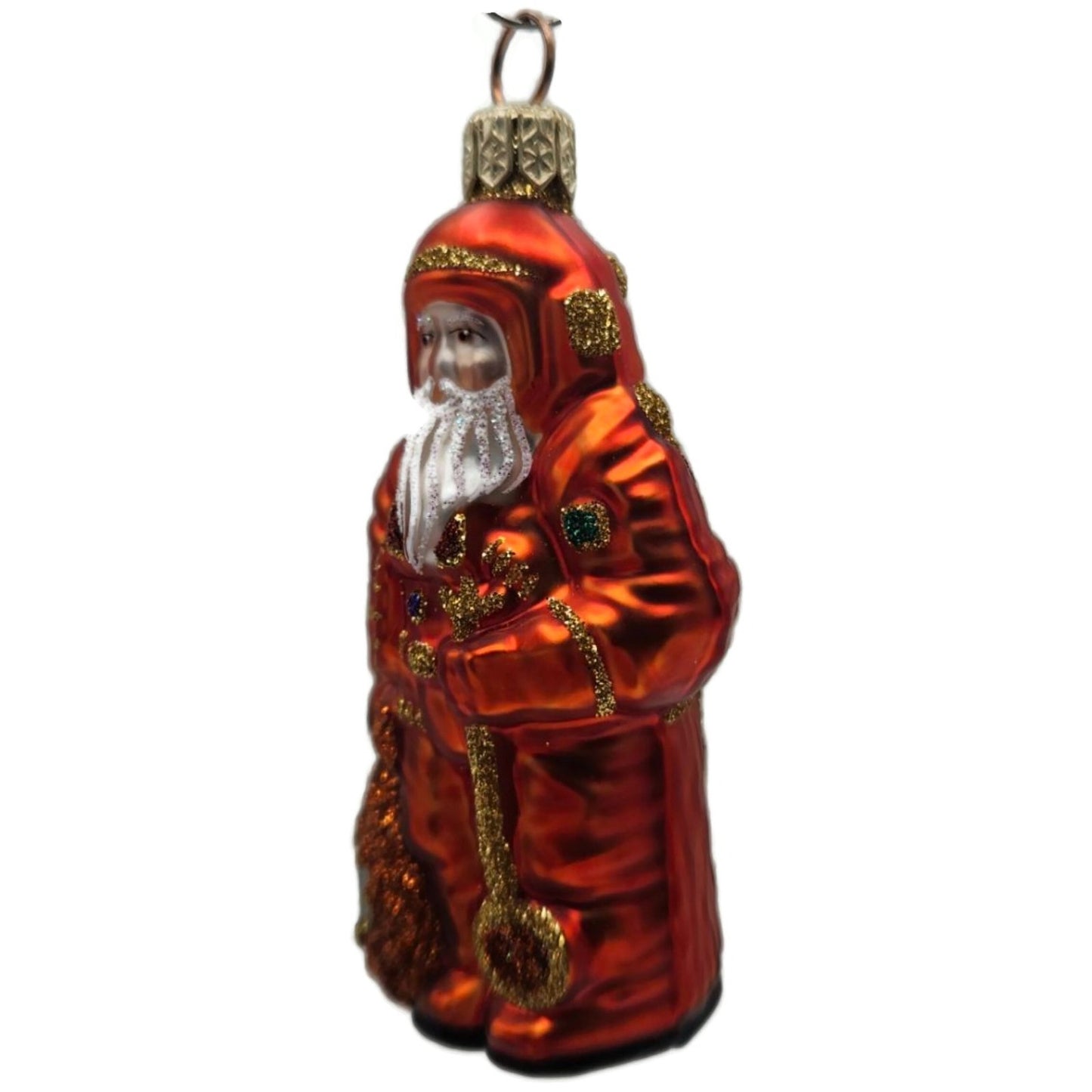 Patricia Breen Miniature Millennium Santa Orange Halloween Christmas Ornament