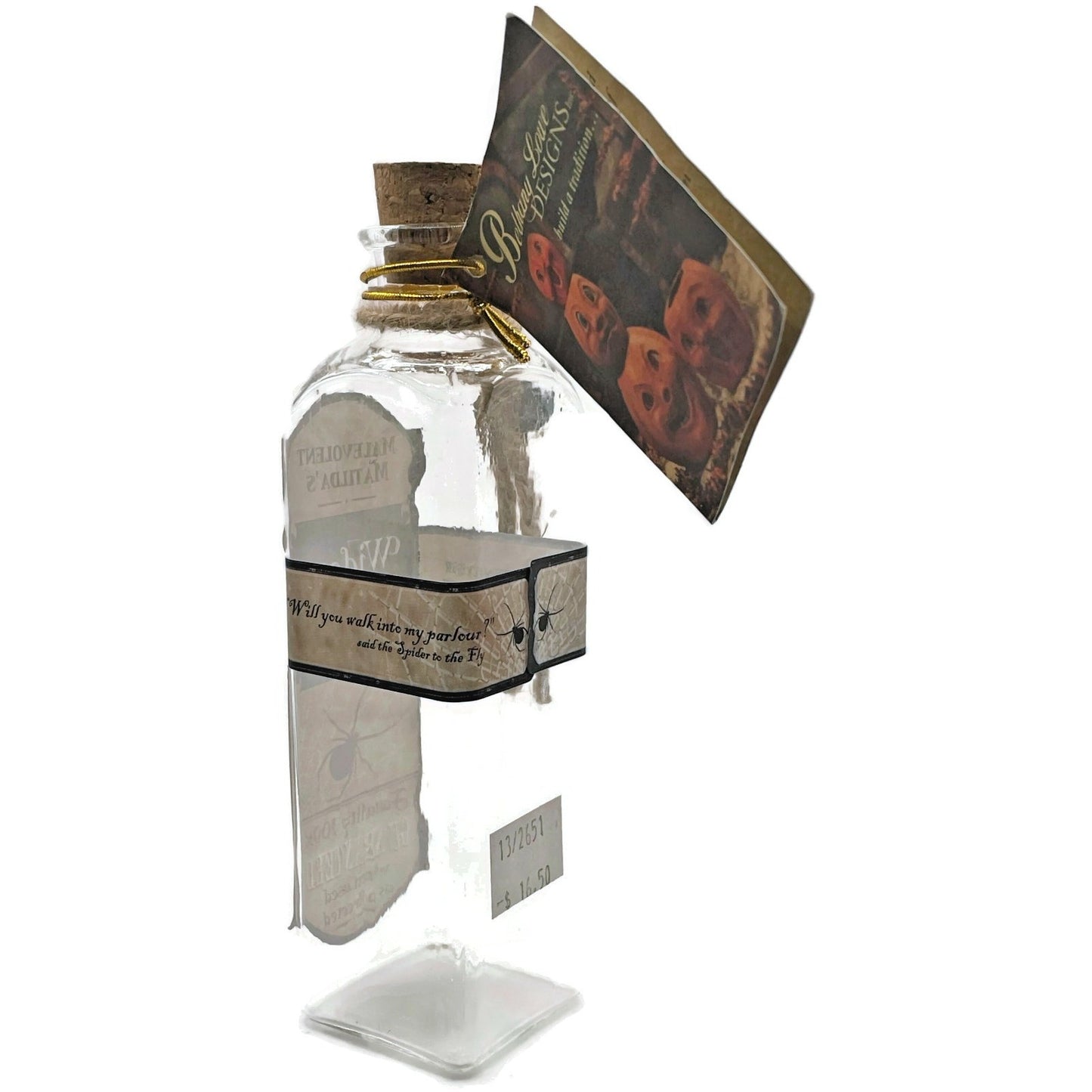 Bethany Lowe Designs Malevolent Matildas Widow Maker Potion Bottle Halloween