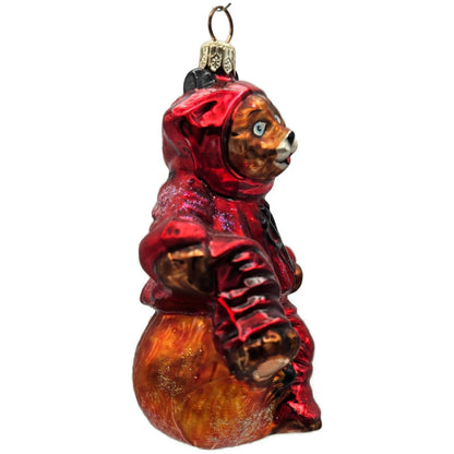Christopher Radko You Little Devil Bear Pumpkin Halloween Christmas Ornament