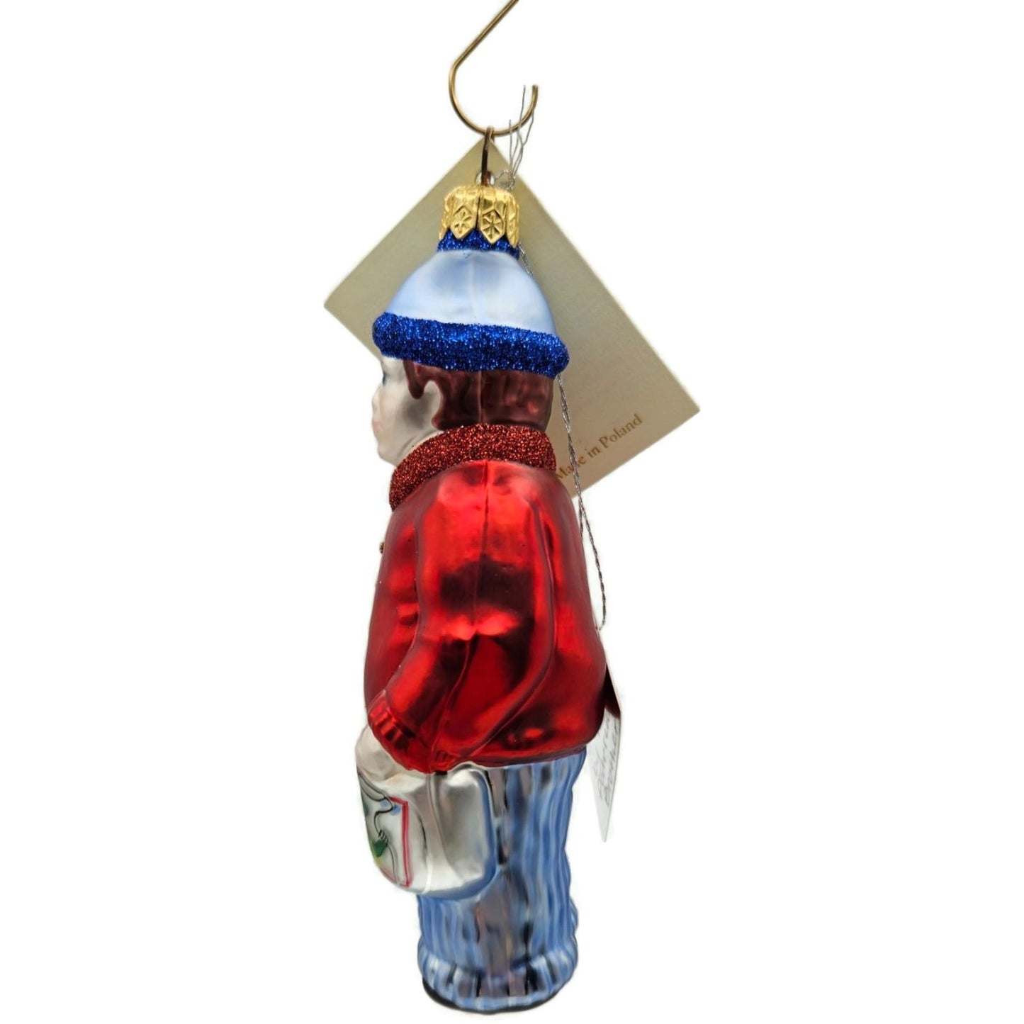 Patricia Breen Henrys First Day Of School Red Blue Signed Christmas Ornament