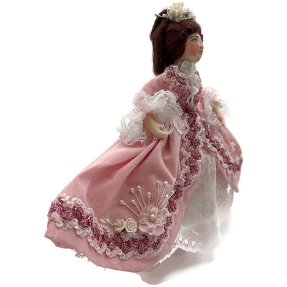 Gladys Boalt Beauty Belle Pink Beauty and The Beast Fabric Christmas Ornament