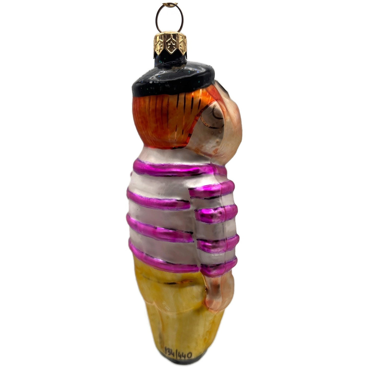 Christopher Radko Mugsy Stripe Glass Limited Edition Christmas Ornament 95-183-0