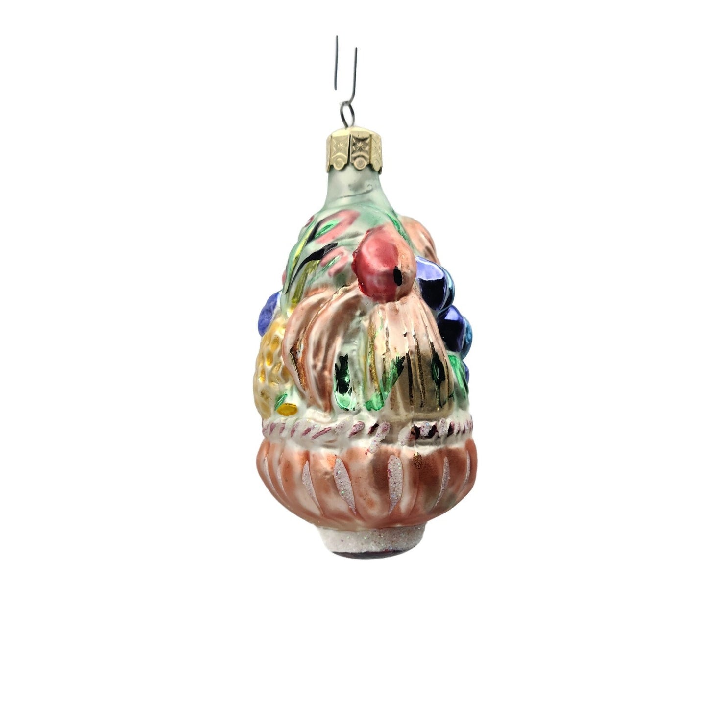 Christopher Radko Harvest Basket Fall Vegetables Fruit Christmas Ornament 94-233