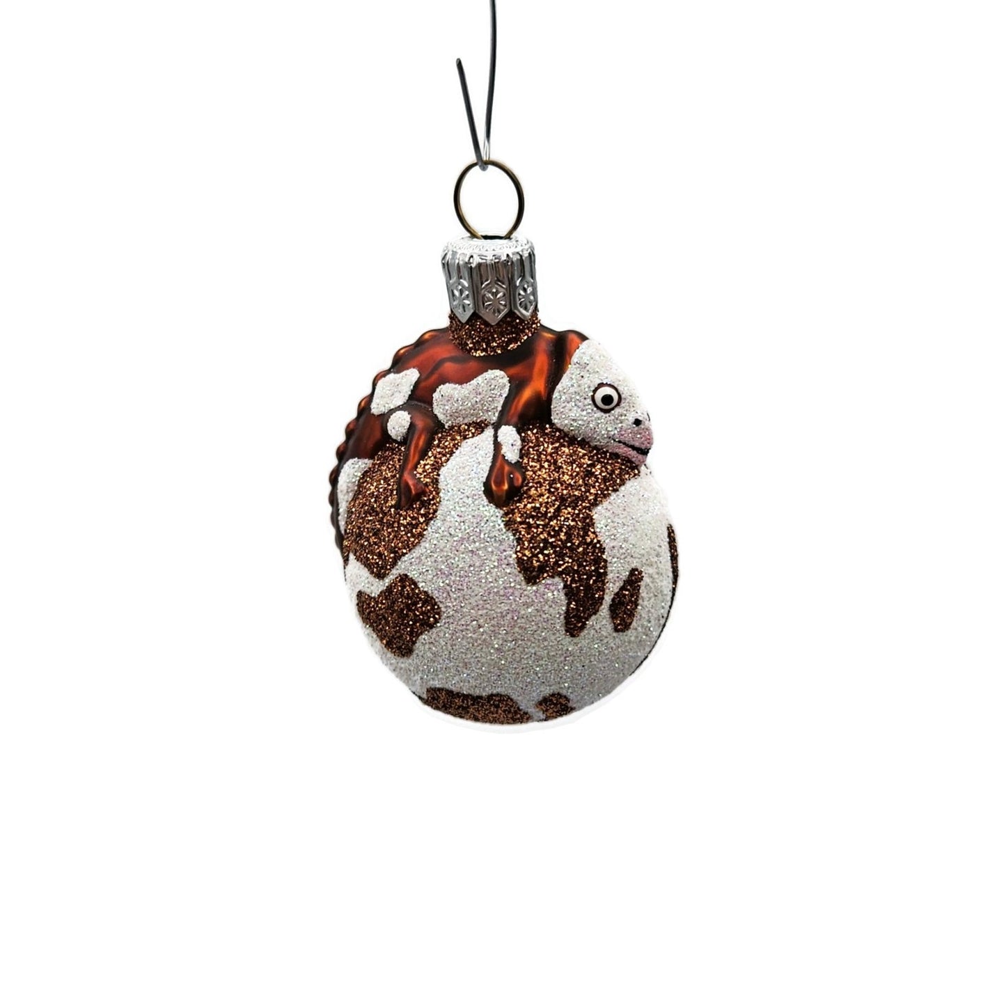 Patricia Breen Miniature Chameleon Cow Animal Print Christmas Tree Ornament