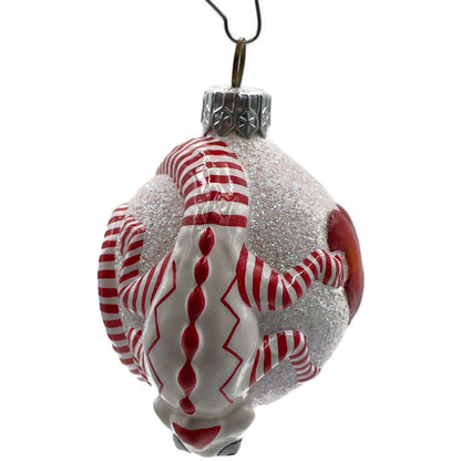 Patricia Breen Once Again for James Hearts Striped Chameleon Valentines Ornament