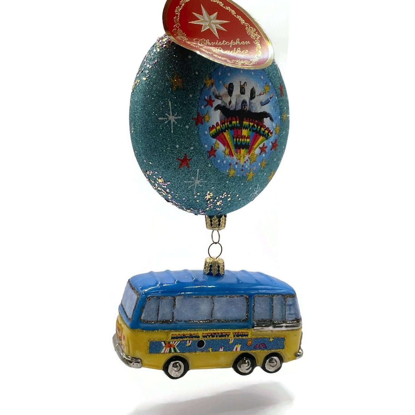 Christopher Radko Bus A Tour to the Top The Charts Beatles Christmas Ornament