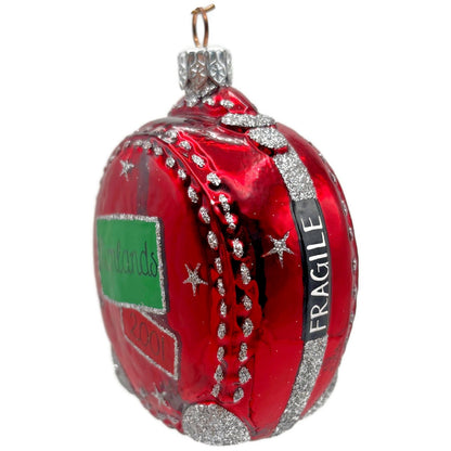 Patricia Breen Journey With Me Red Highlands Stars Christmas Tree Ornament TCT