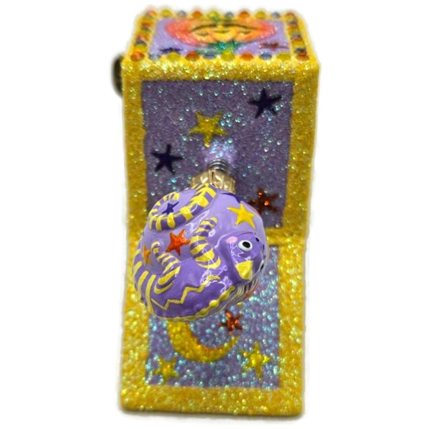 Patricia Breen Pop! Goes the Chameleon Purple Halloween Clip On Ornament CATZ