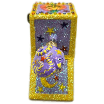 Patricia Breen Pop! Goes the Chameleon Purple Halloween Clip On Ornament CATZ