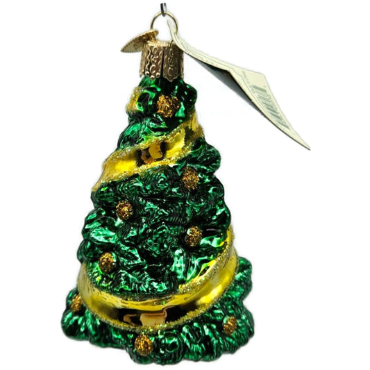 OWC Support Our Troops Military Yellow Ribbon Old World Christmas Tree Ornament