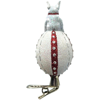 Patricia Breen Sitting Pretty Ladybugs White Red Clip On Easter Holiday Ornament