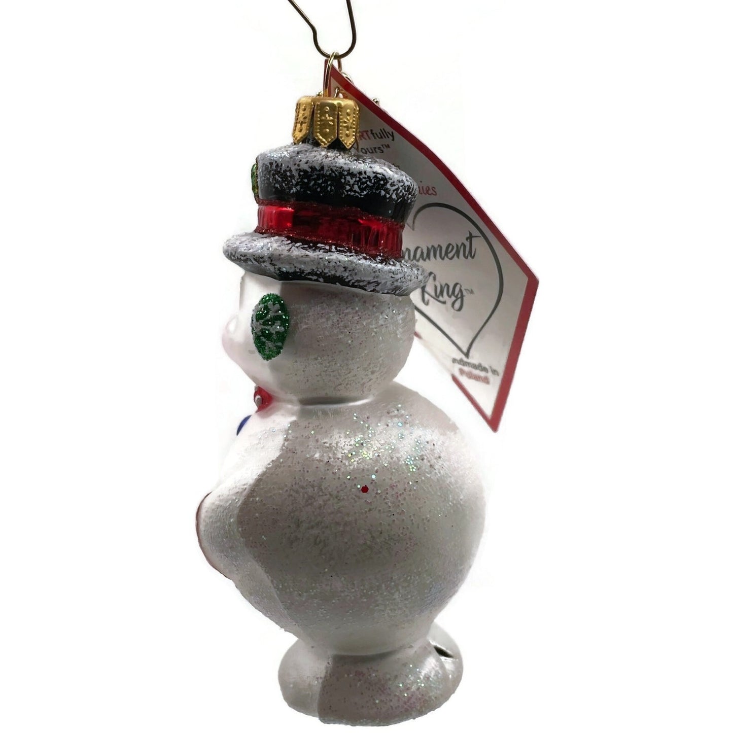 Mr. Whipple Snowman Heartfully Yours Top Hat Ornament Christmas Radko Decor
