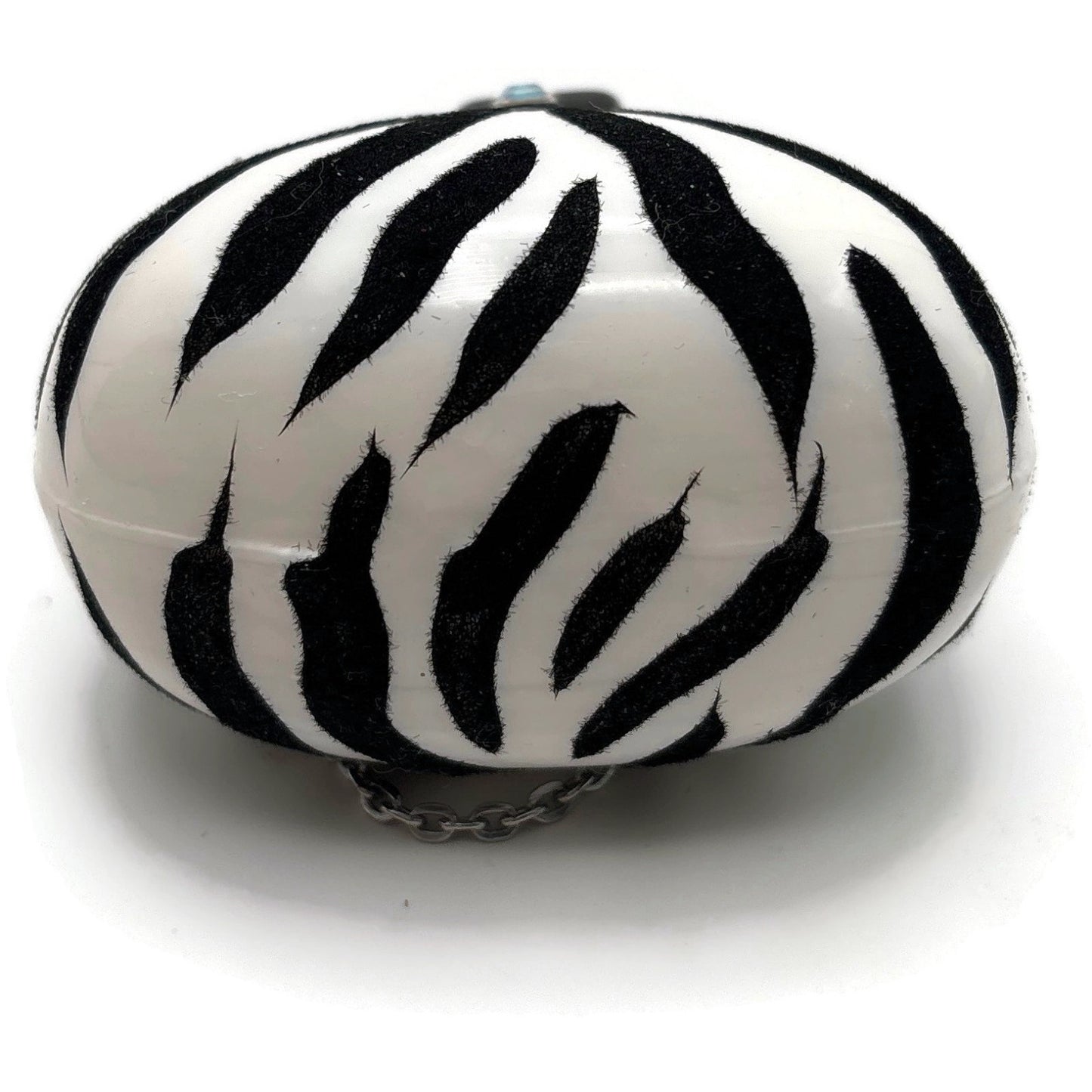 Christopher Radko Viva La Mode Zebra Purse Handbag Christmas Ornament 1012039