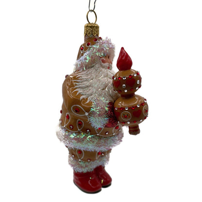 Patricia Breen Crowning Glory Gingerbread Santa Claus Christmas Tree Ornament