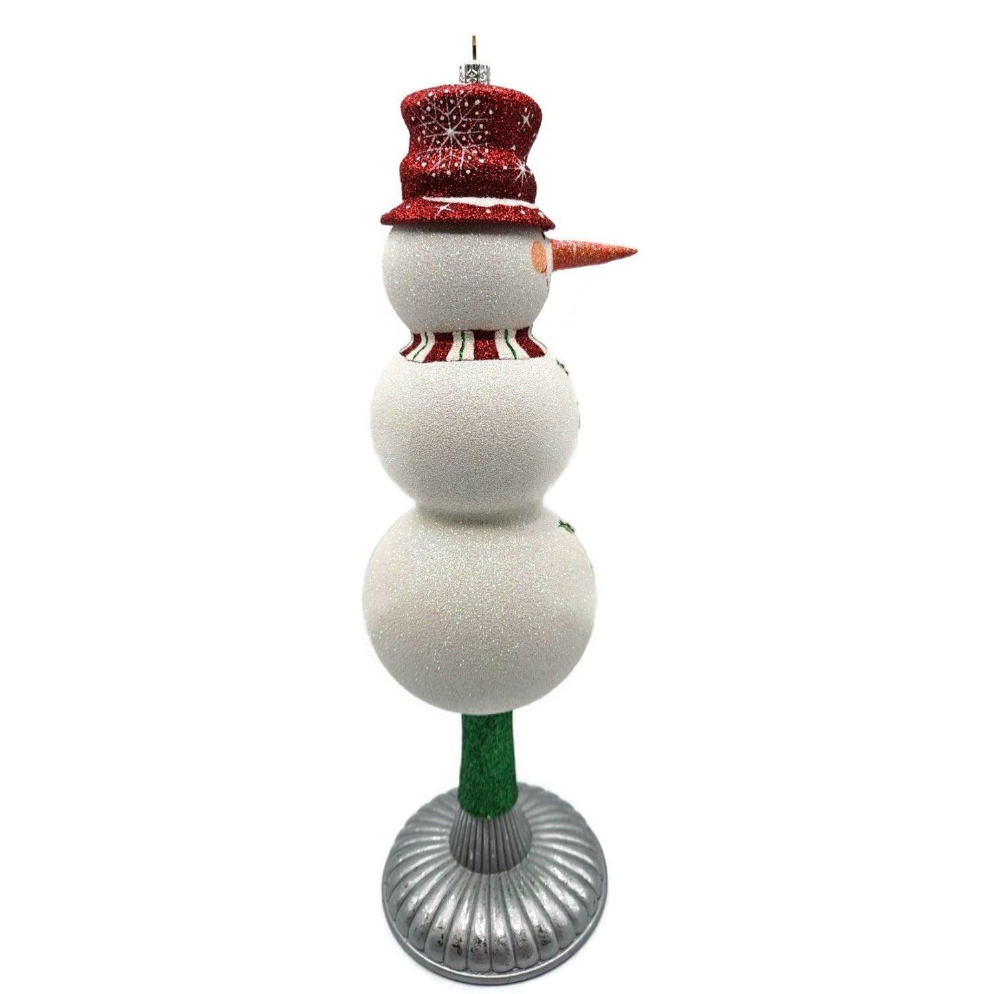 Patricia Breen Snowy Topper Finial Red Snowman Holly Christmas Tree Topper