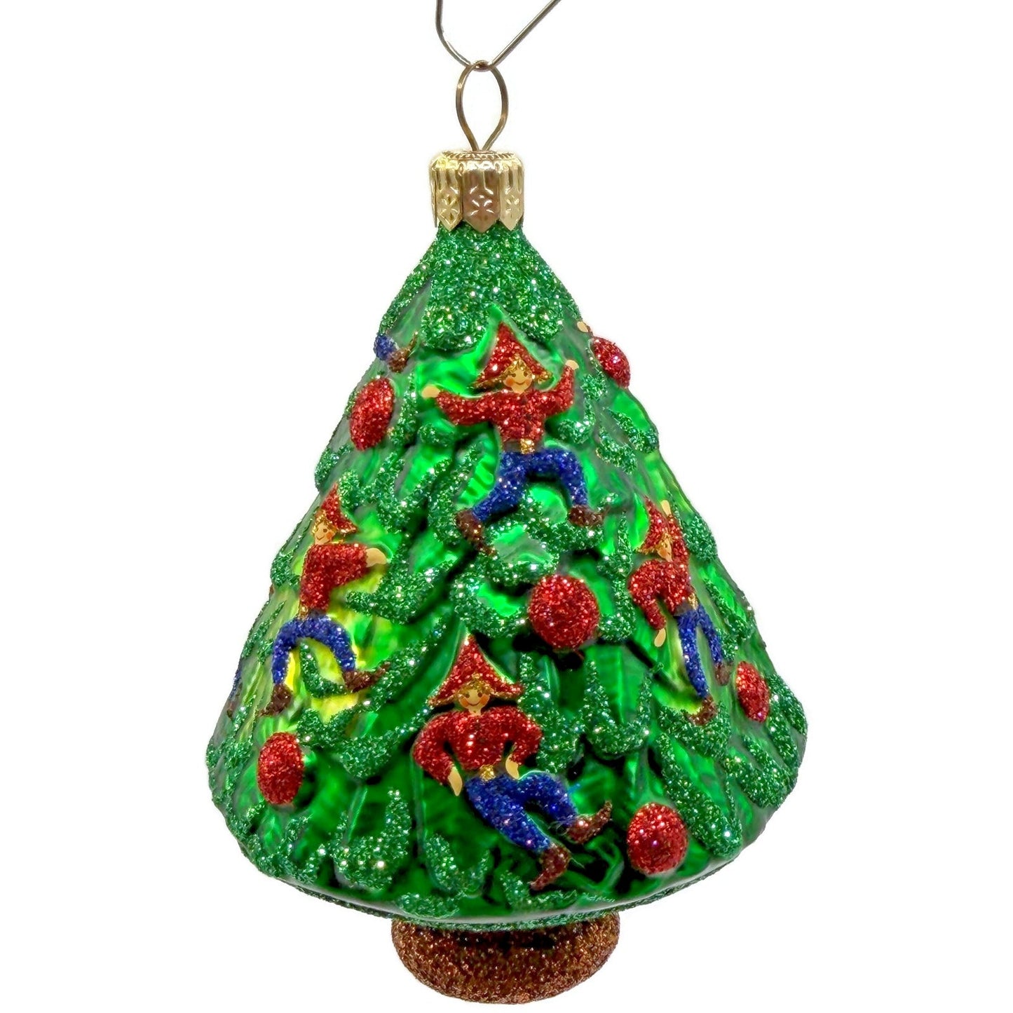 Patricia Breen Leaping Lords Dancing Elves Tree Christmas Decor Ornament 2421