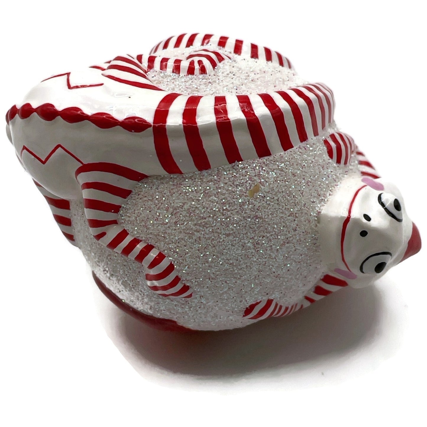 Patricia Breen Once Again for James Hearts Striped Chameleon Valentines Ornament