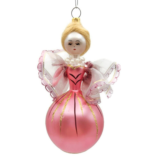 Soffieria De Carlini Lady Fancy Pink Dress Italian Christmas Tree Ornament