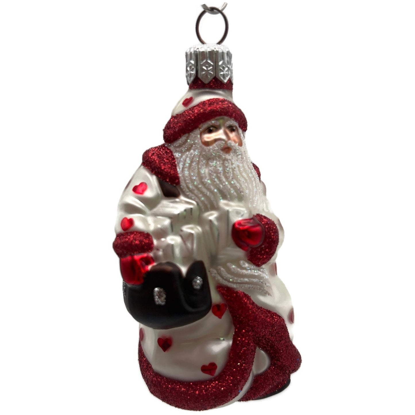 Patricia Breen Miniature Through Rain And Snow Pearl Hearts Valentines Ornament