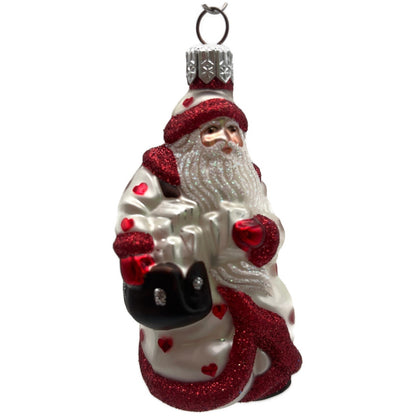 Patricia Breen Miniature Through Rain And Snow Pearl Hearts Valentines Ornament