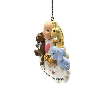 Baby's First Christmas Zoo Animals Adoption Resin Holiday Tree Ornament Midwest