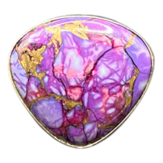 Turquoise Ring 925 Sterling Silver DTR Desert Rose Trading Jay King Purple 7.5