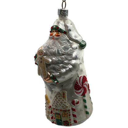 Patricia Breen Torun Santa Pearl Candy Canes Gingerbread Christmas Tree Ornament