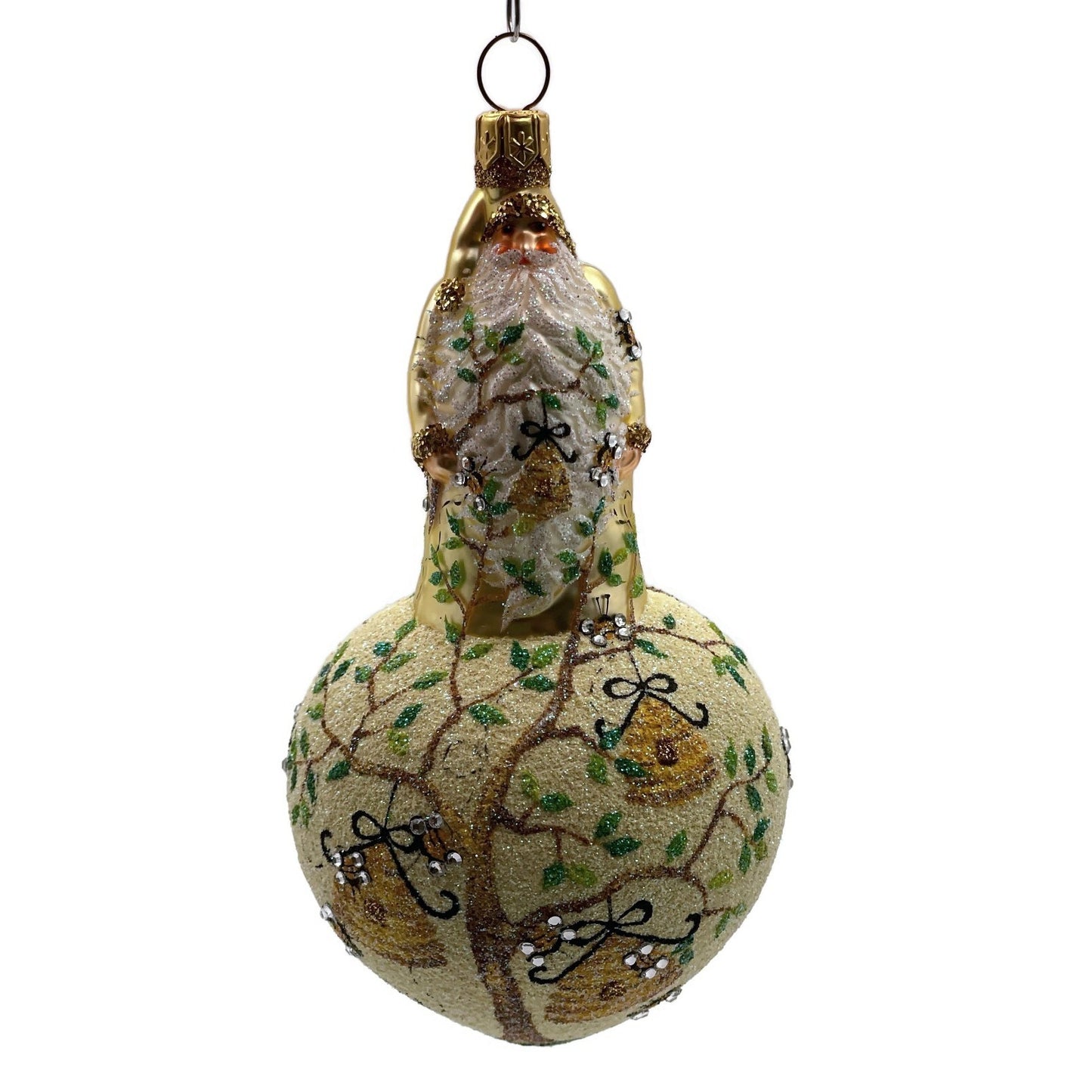 Patricia Breen Spearman Santa Bees Beehive Bugs Spring Christmas Tree Ornament