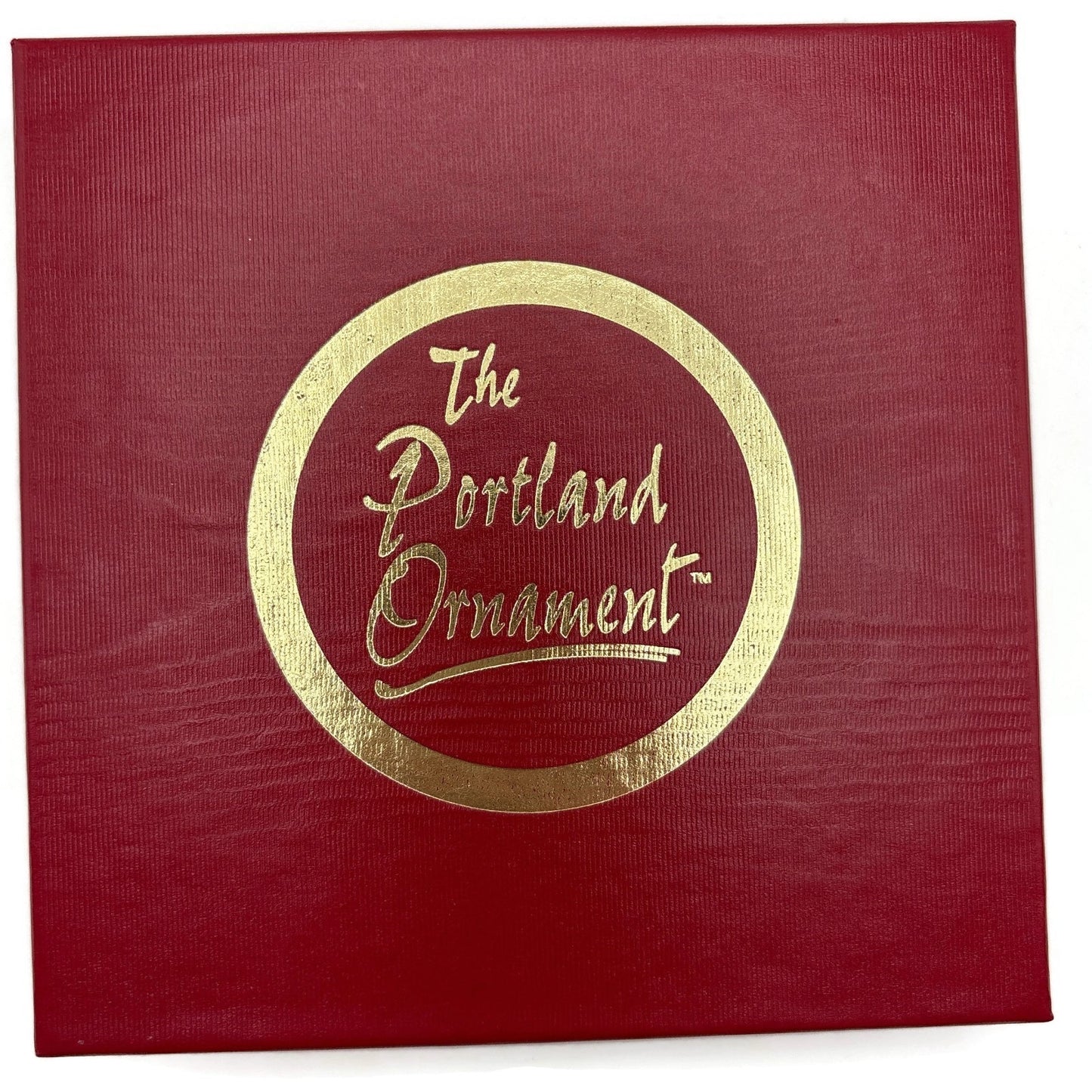 Portland Ornament 2000 City of Roses Skyline Floral Gold Plated Christmas Gift